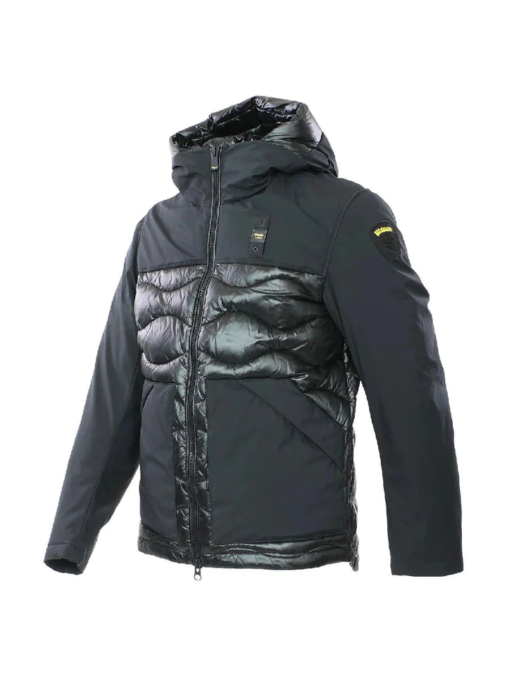Blauer - Uomo - Giubbino nero - con cappuccio - AI23