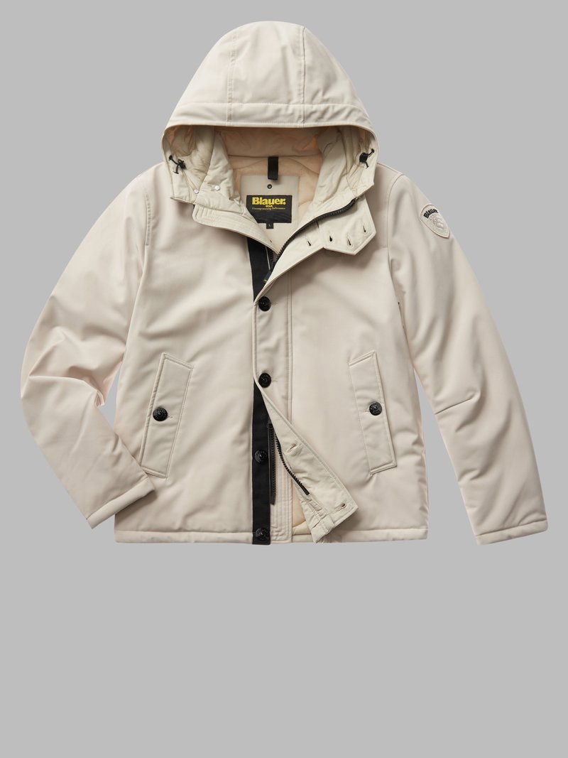 OUTLET - BLAUER GIACCA NEOPRENE IMBOTTITA 02052 COL.137 PANNA