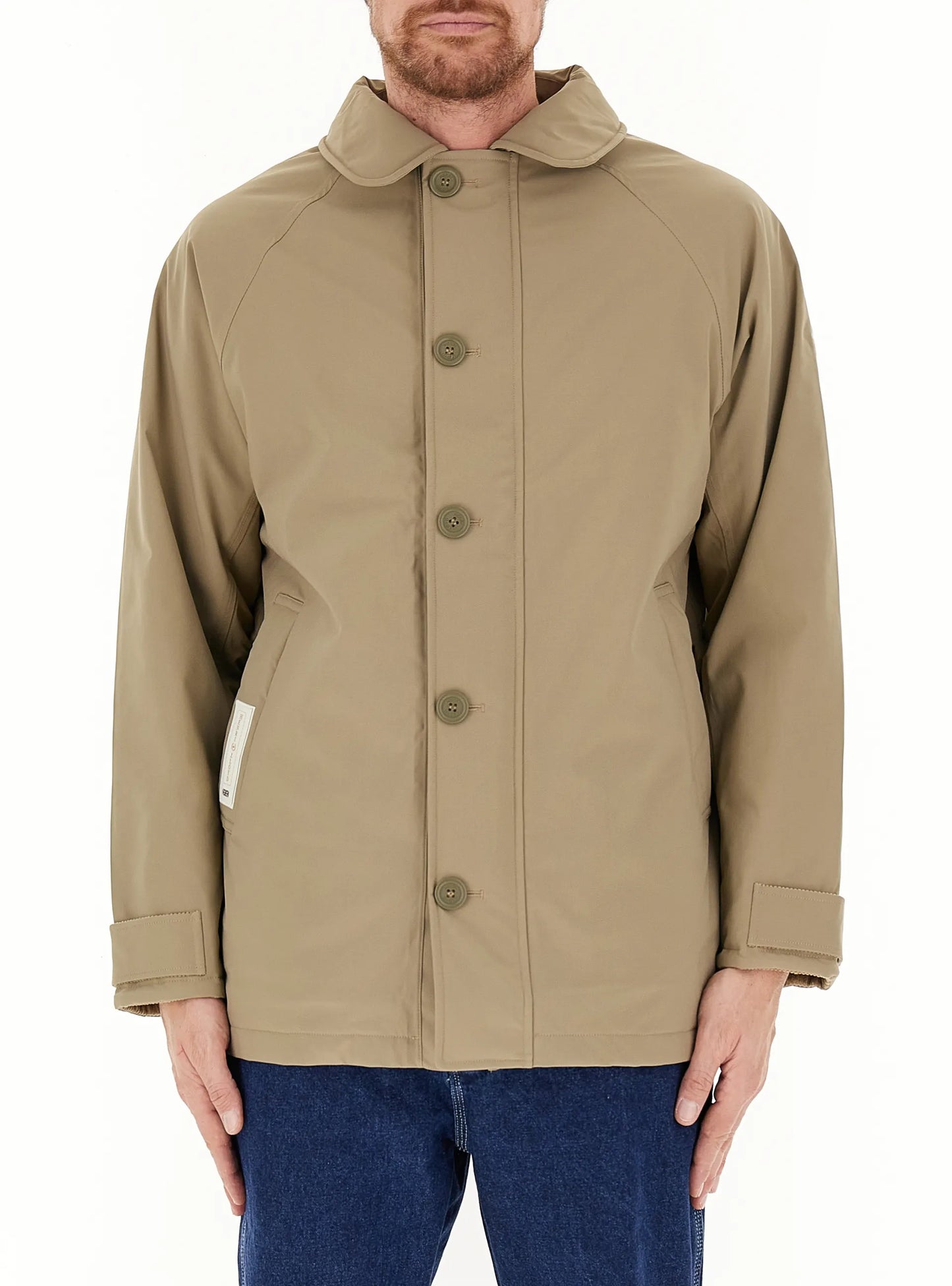 HENRI LLOYD GIACCONE UOMO CERATA NAUTICA COL SABBIA MOD.51004/H708