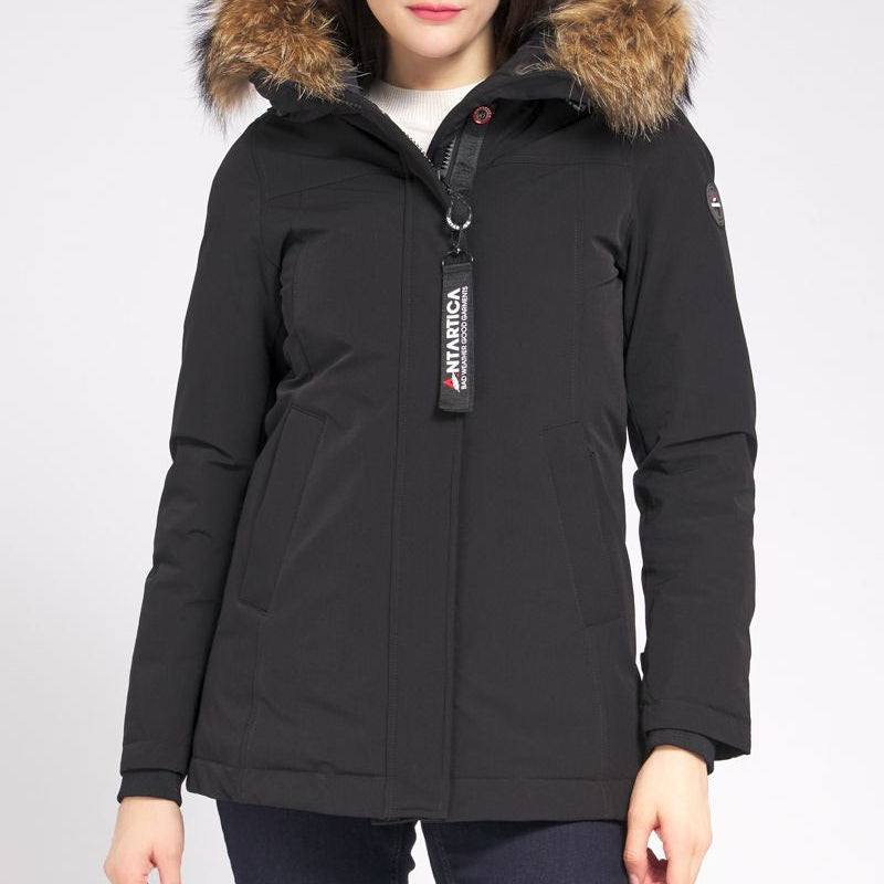 ANTARTICA Parka Maud/52202 NERO DONNA CAPPUCCIO CON PELO