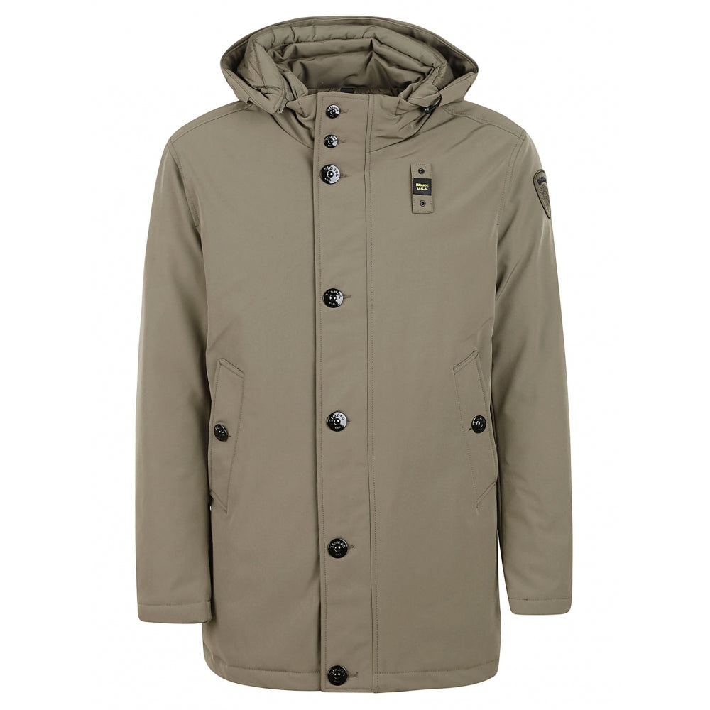 OUTLET - BLAUER TRENCH LUNGO IMBOTTITO VERDE 23WBLUK03053