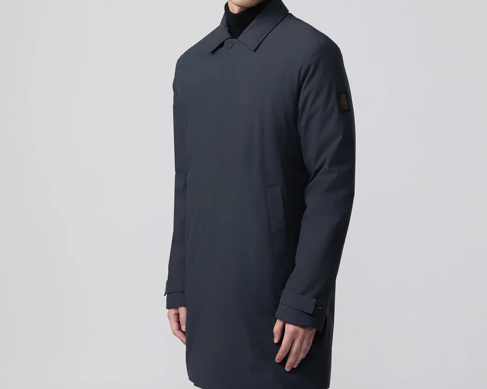 REFRIGIWEAR CAPPOTTO UOMO IMBOTTITO BLU SPOLVERATO MOD.WINTER JULIAN/891