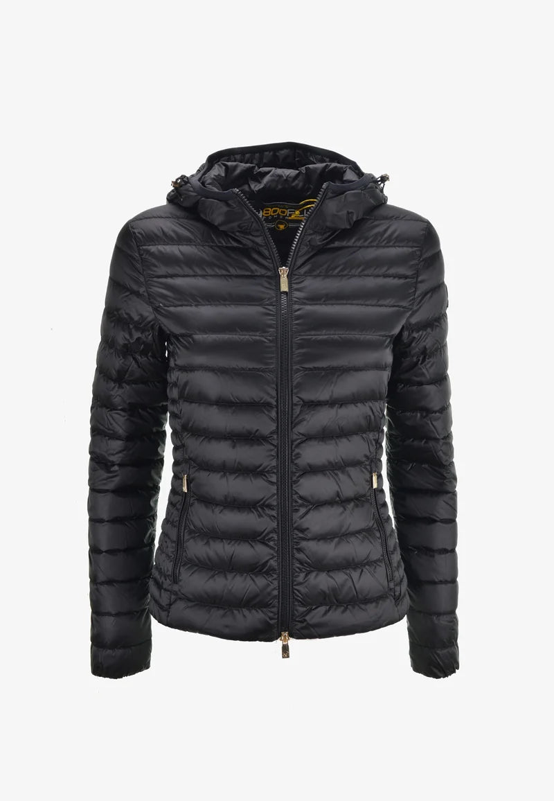 CIESSE GIUBBINO DONNA CARRIE CON CAPPUCCIO COL NERO