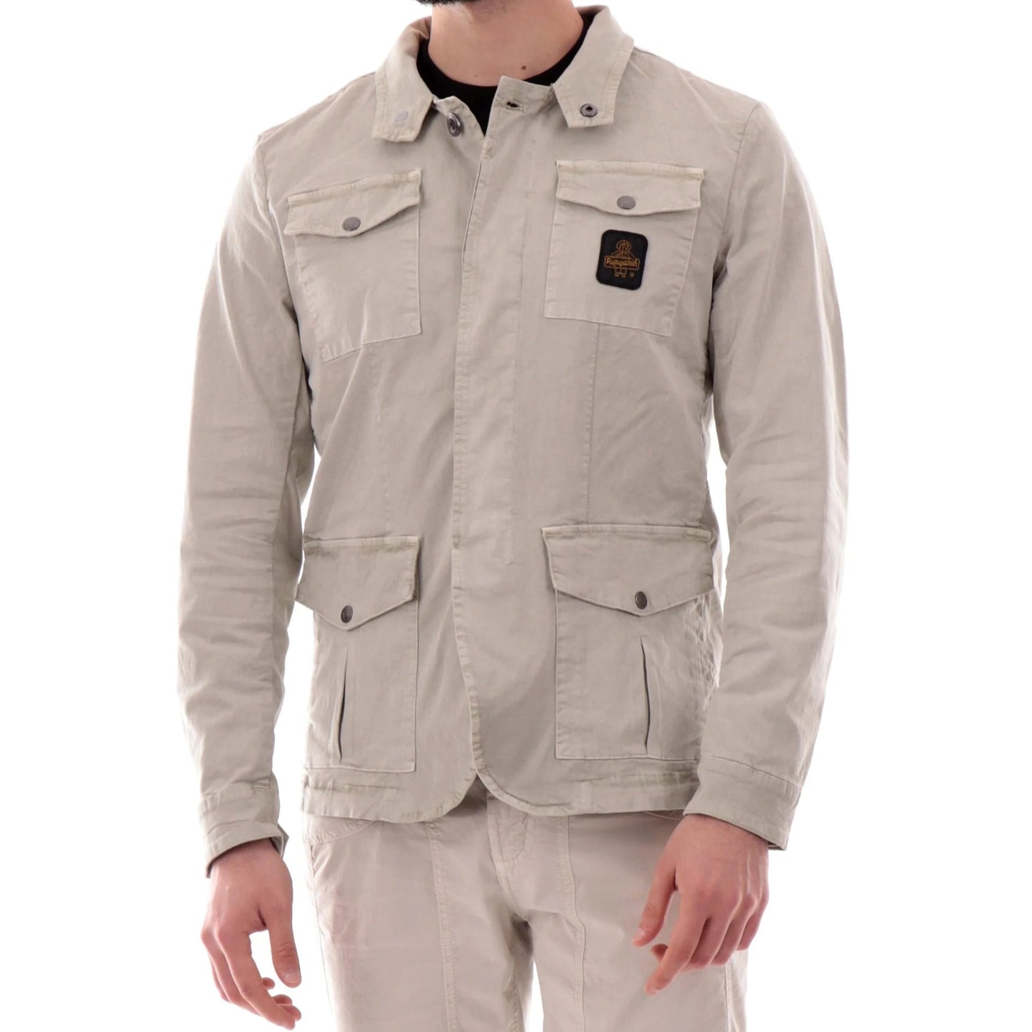 REFRIGIWEAR GIACCA COTONE BEIGE UOMO MOD.NEW BRENT JACHET/0081