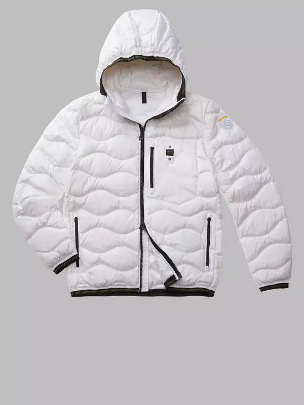BLAUER PIUMINO UOMO ONDINA MOD.BLUC02128/100 COL.BIANCO