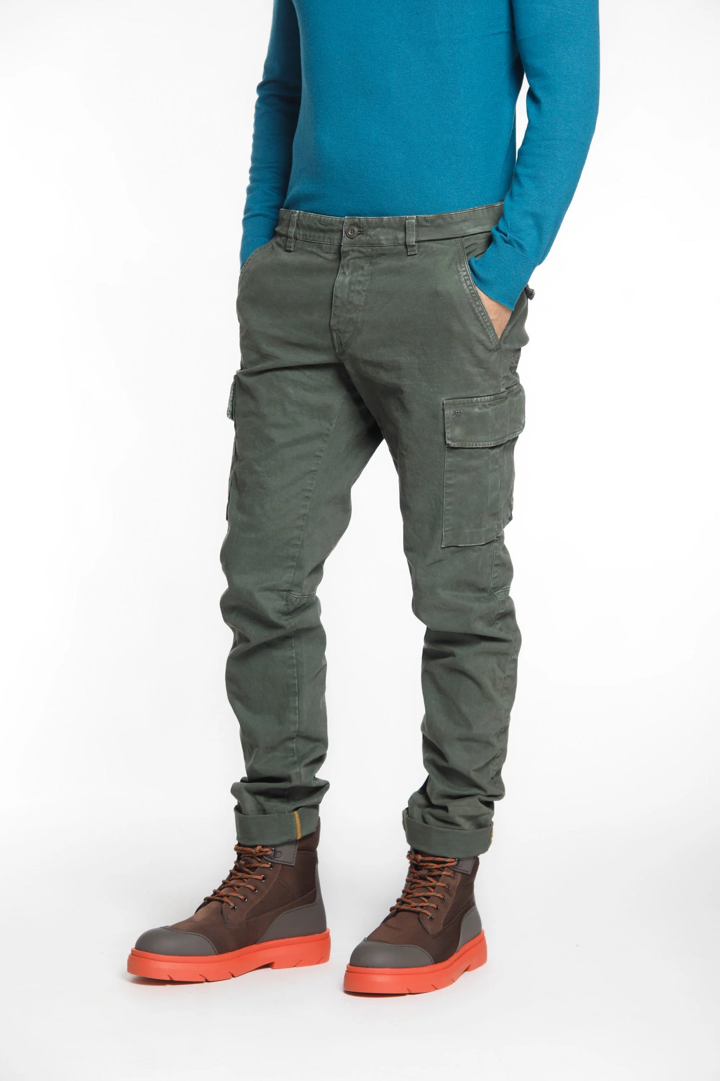 MASON'S PANTALONE CARGO UOMNO VERDONE MOD.2PN2A2143/027