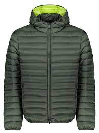 CIESSE PIUMINO UOMO VERDE MOD NED/42A CAPPUCCIO STACCABILE