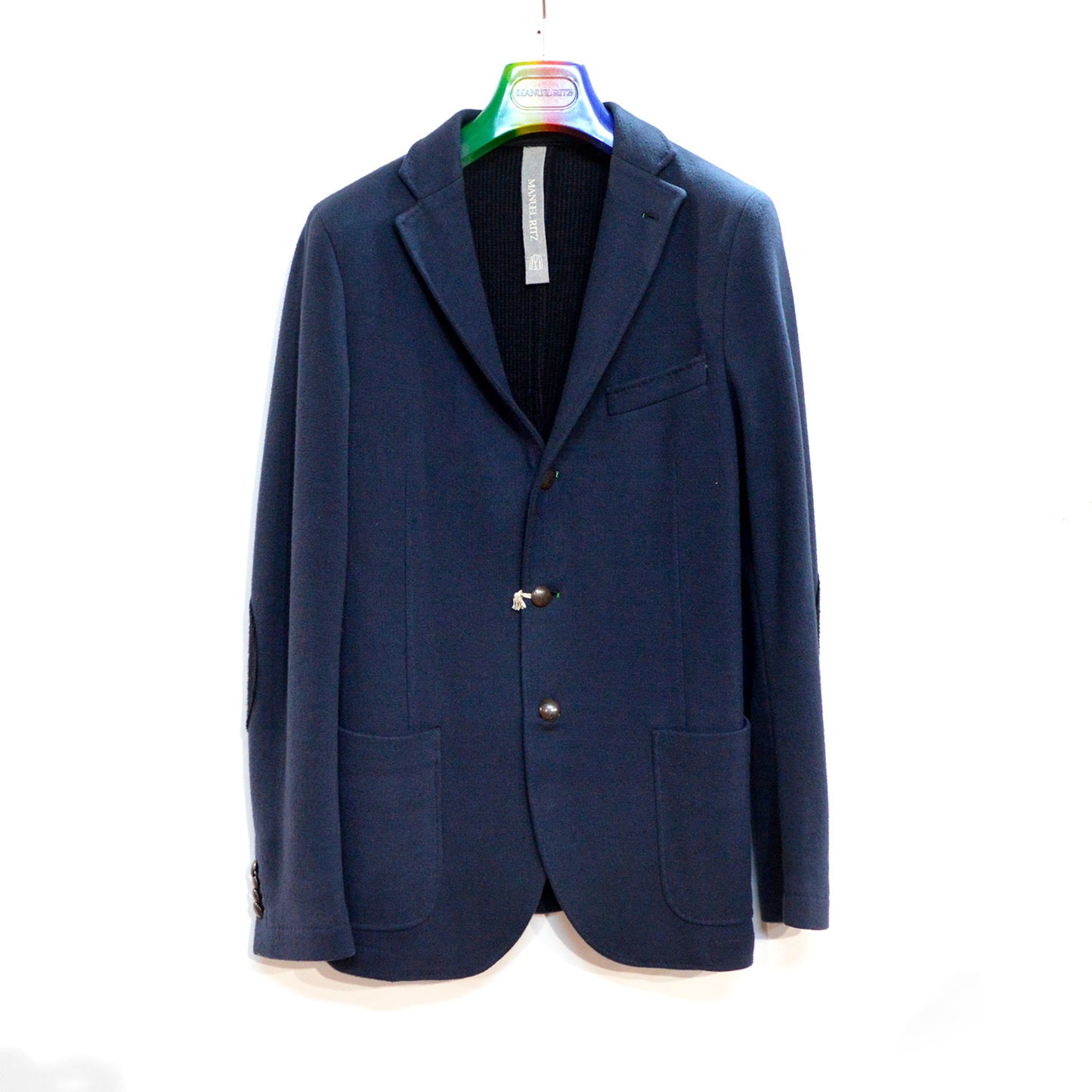 OUTLET - Manuel Ritz - Giacca Uomo colore blu avio - sfoderata, manica foderata