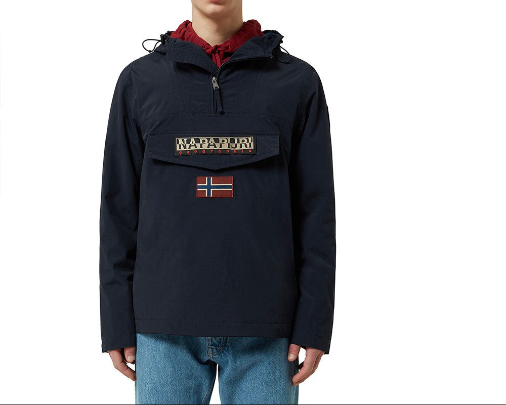 OUTLET - NAPAPIJRI Giacca uomo Rainforest Summer Pocket BLU