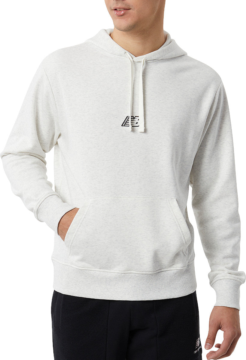 OUTLET - NEW BALANCE FELPA UOMO CAPPUCCIO MT23511 GRIGIO