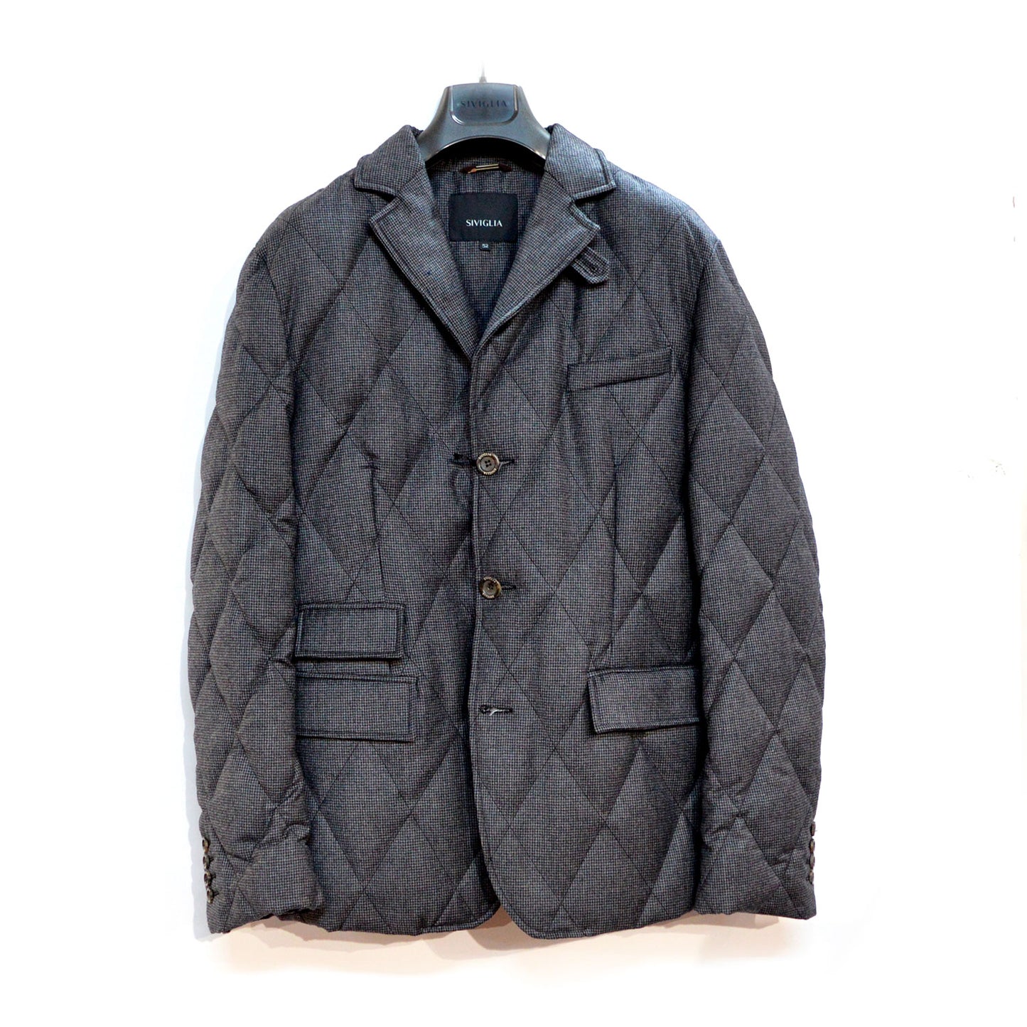 OUTLET - Siviglia - Giacca Uomo trapuntata lana rombi