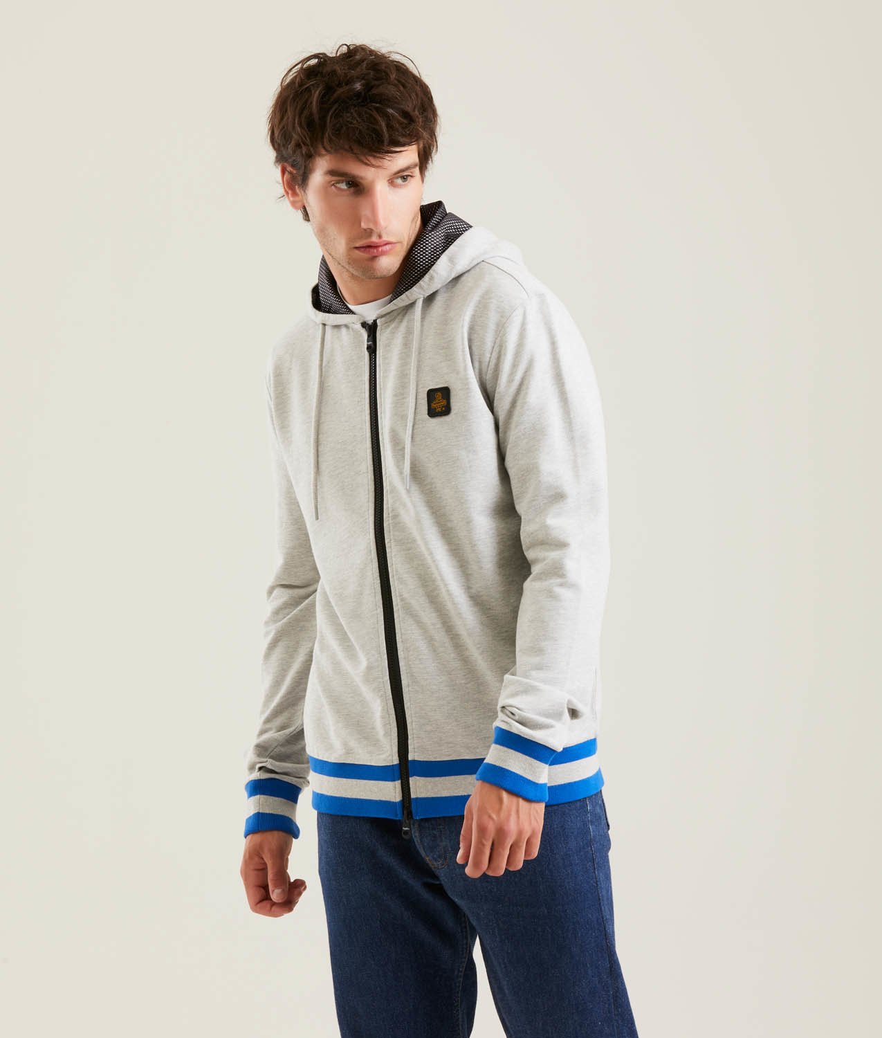 OUTLET - REFRIGIWEAR - FELPA F08000 COLORE GRIGIO CHIARO UOMO