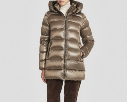 CIESSE PIUMINI   DONNA PIUMINO MOD.BELLA /2 NOCCIOLA  CAPPUCCIO STACCABILE