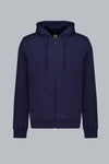 CIESSE  FELPA APERTA CON CAPPUCCIO MOD.HAZY2.0/42A  BLU