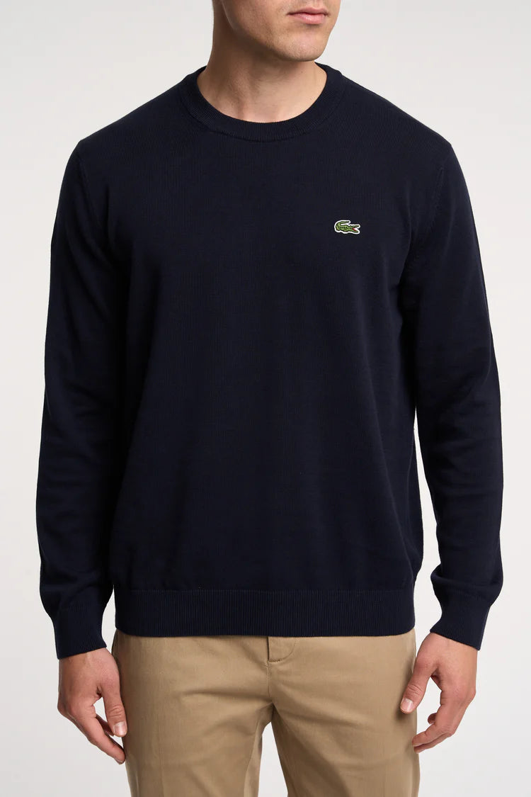 LACOSTE MAGLIONE COTONE BLU MOD.AH0128/166