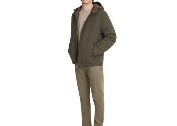 CIESSE  PIUMINO REVERSIBILE  UOMO COL.VERDE MIL/MARRONE MOD.HENRY 2.0.