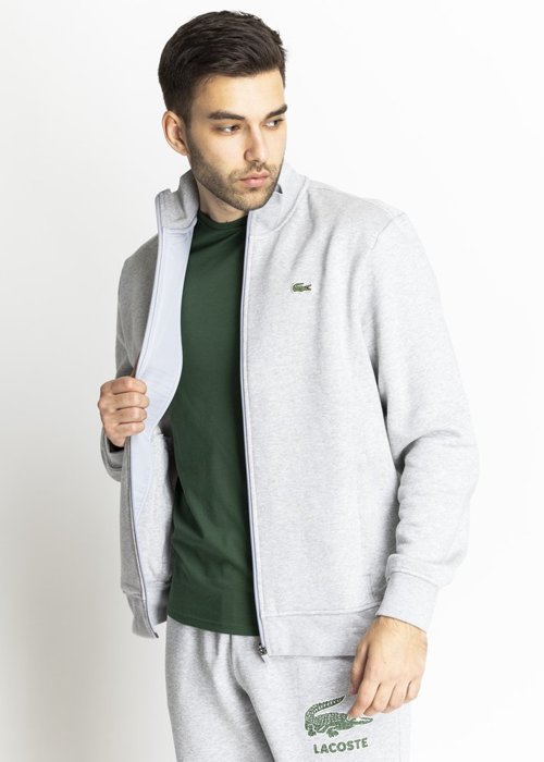 LACOSTE - FELPA UOMO SH1559 COLORE 9YA GRIGIO CHIARO